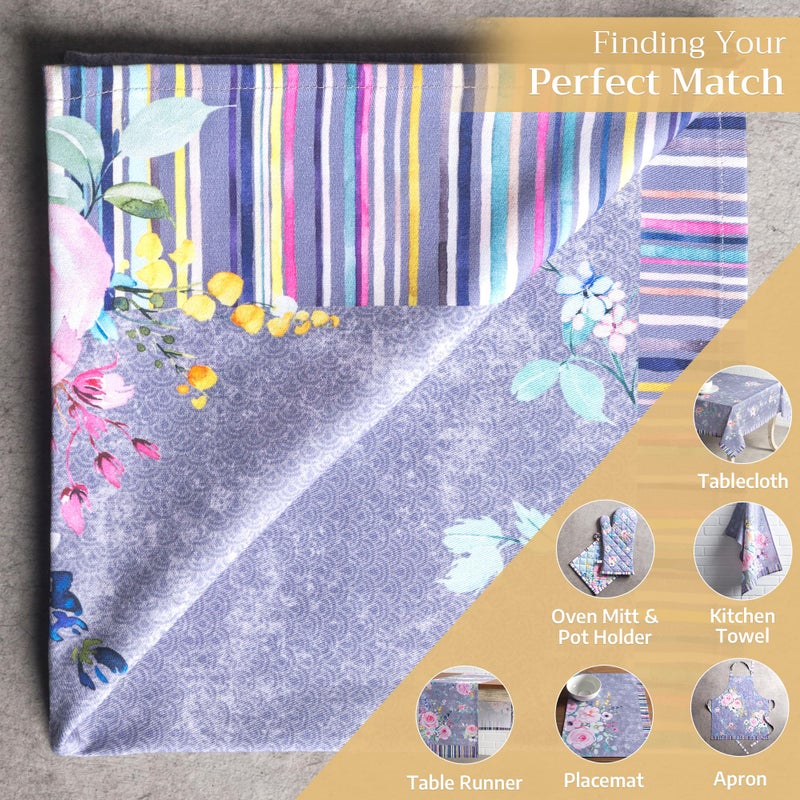 Maison d' Hermine Cloth Napkins Set of 4 100% Cotton Everyday Reusable Square Napkins Cloth Washable, Dinner, Party, Wedding, Restaurant, Spring/Summer (Sweet Rose Lavender - Lush, 20" x 20") - Image 5